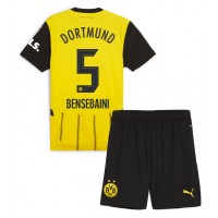 Dres Borussia Dortmund Ramy Bensebaini #5 Domáci pre deti 2024-25 Krátky Rukáv (+ trenírky)